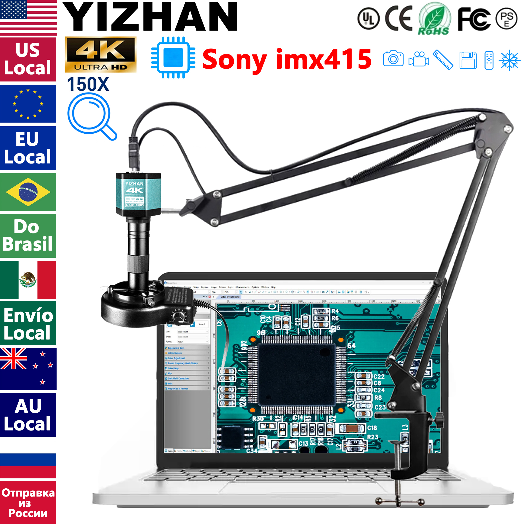 Digital Magnifier Reading - 4K Digital Microscope 48MP Microscope For