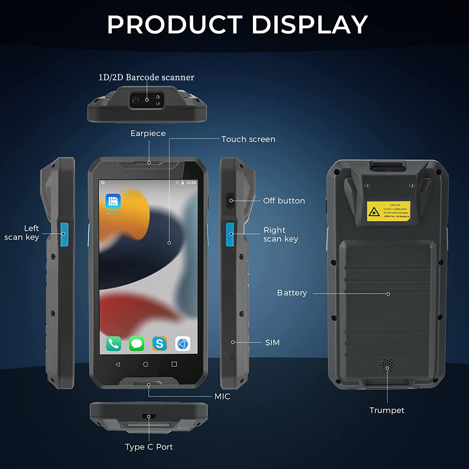 Android 9 4G Ruggedized Wirele - Barcode Scanner Wireless recensione e prezzo