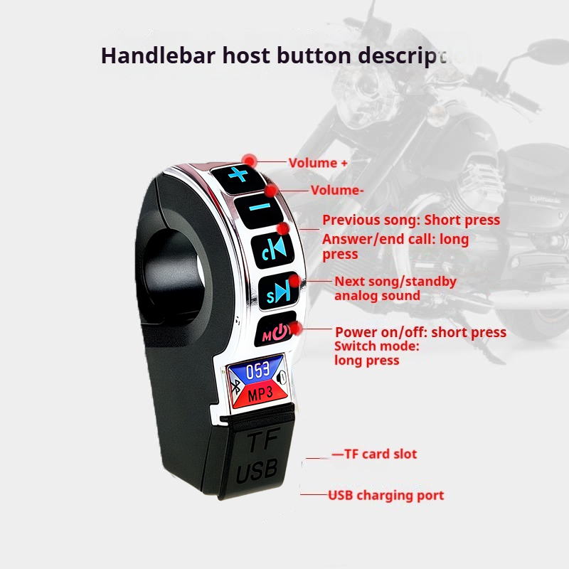 Motorcycle Handlebar Bluetooth - Bluetooth Speaker Waterproof recensione e prezzo