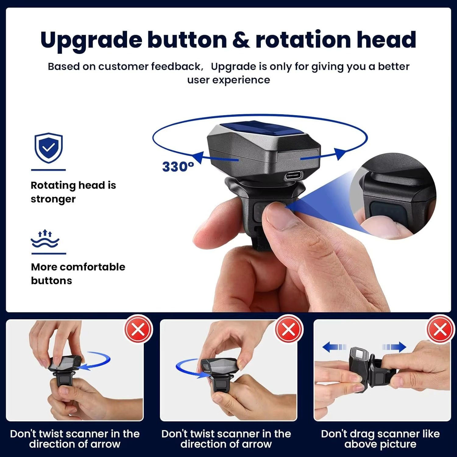 Eyoyo Ring Finger 2D Mini Pock - Barcode Scanner Wireless recensione e prezzo