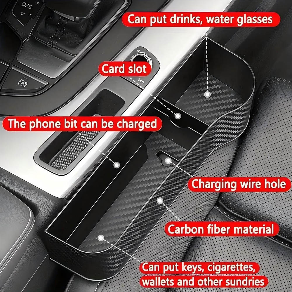Car Seat Gap Storage Box, Mult - Mobile Electronics Gadgets recensione e prezzo