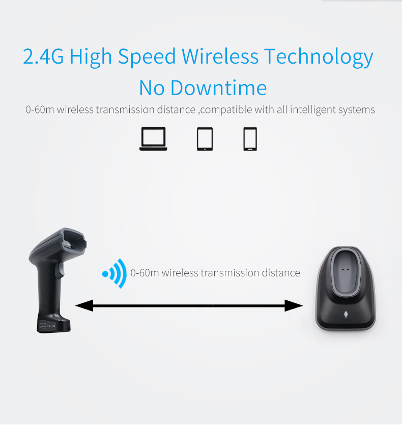 Wireless Barcode Scanner with  - Barcode Scanner Wireless recensione e prezzo