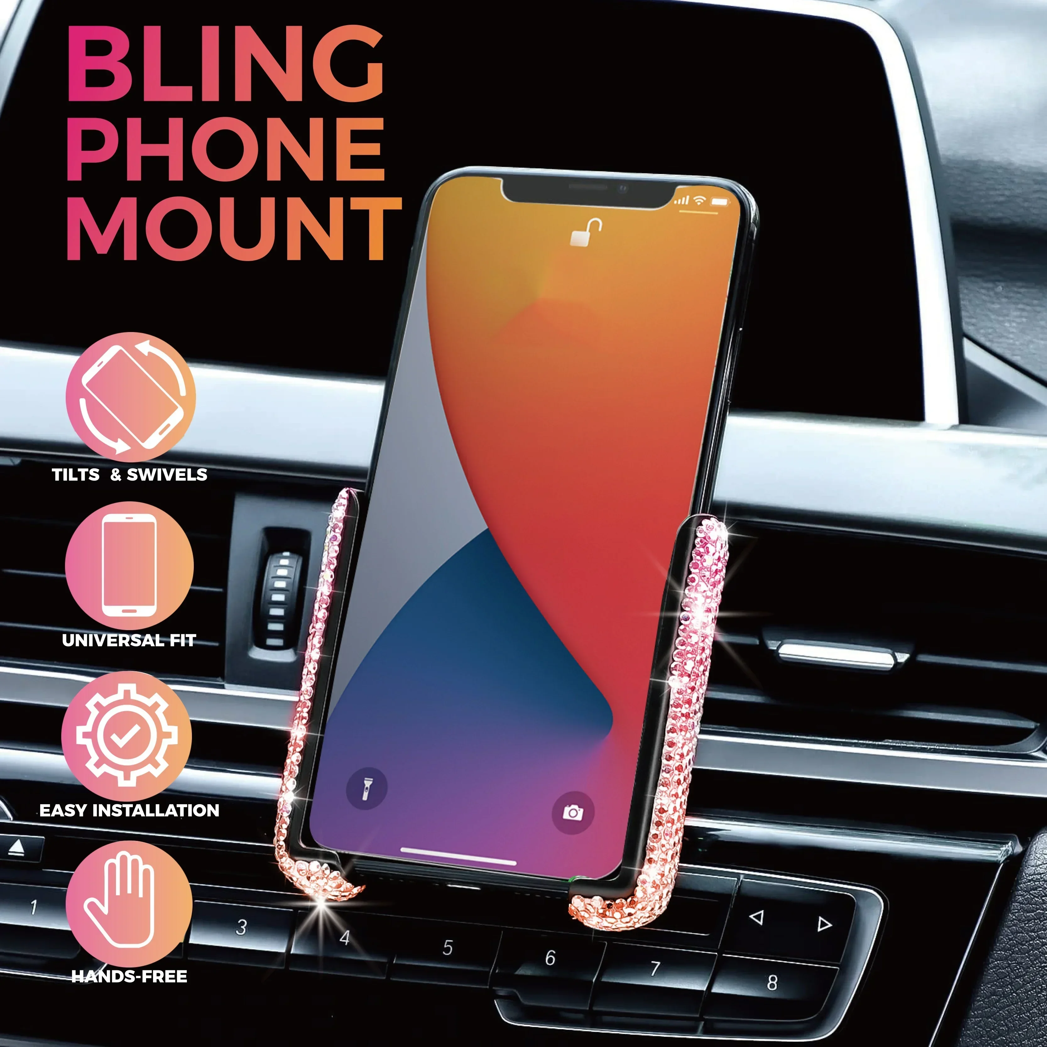 NEW Car Phone Holder Diamond C - Mobile Electronics Gadgets recensione e prezzo