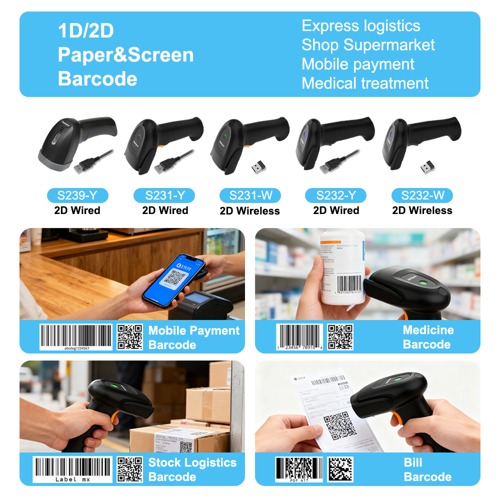 2D 1D Handheld Wireless Barcod - Barcode Scanner Wireless recensione e prezzo