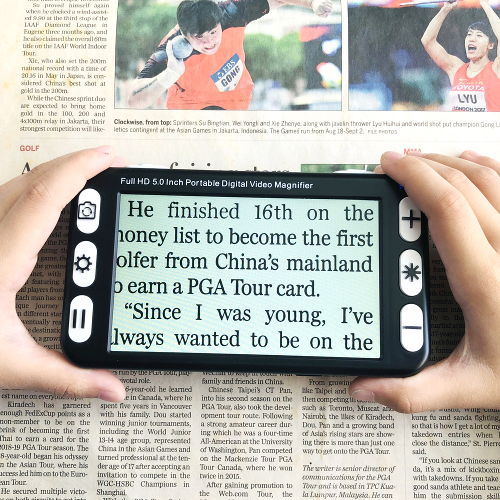 5inch LCD Display portable mag - Digital Magnifier Reading recensione e prezzo