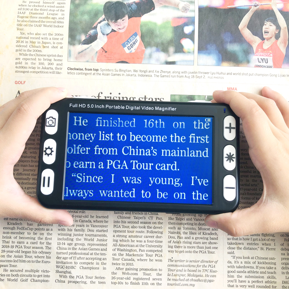 5inch LCD Display portable mag - Digital Magnifier Reading recensione e prezzo