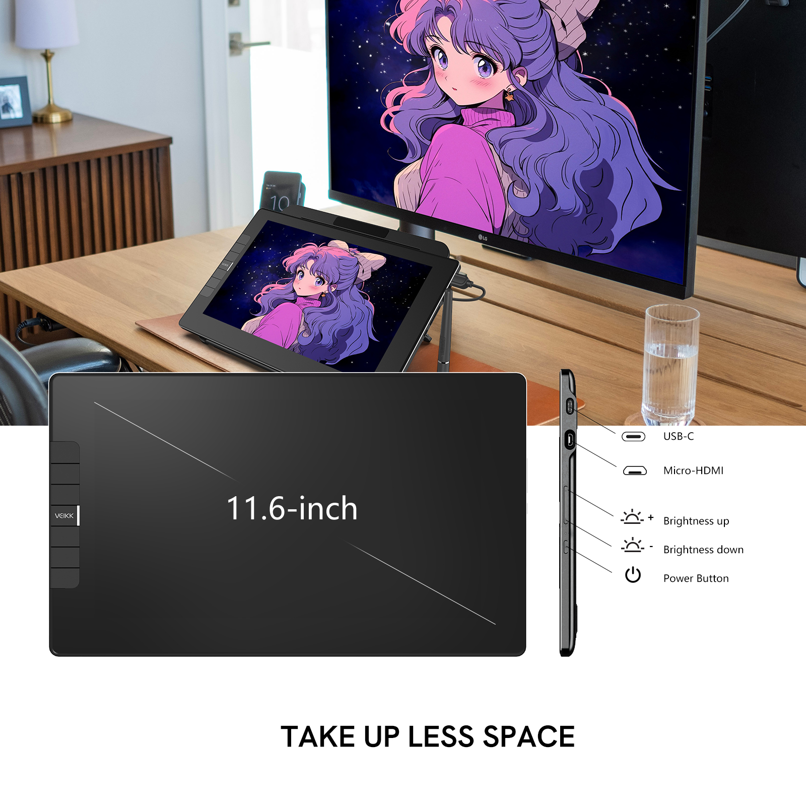 Big Screen 11.6 Inch VEIKK VK1 - Digital Drawing Tablet recensione e prezzo