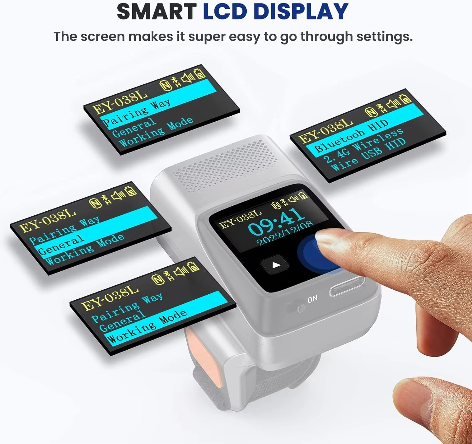 Eyoyo Mini 1D Wearable Wireles - Barcode Scanner Wireless recensione e prezzo