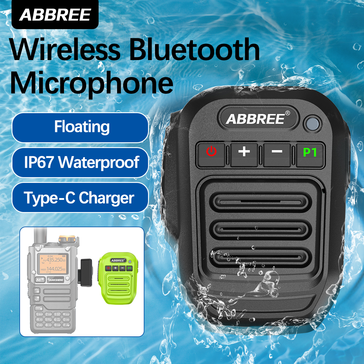 ABBREE Walkie Talkie Wireless  - Bluetooth Speaker Waterproof recensione e prezzo