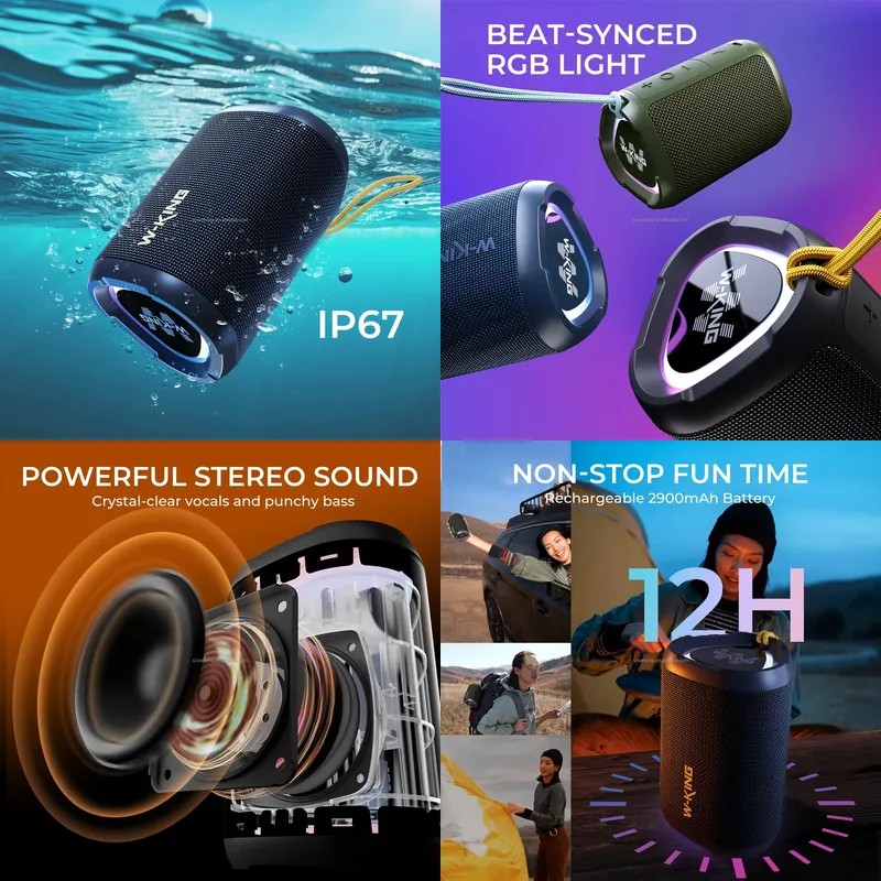 W-KING D110 RGB Wireless Bluet - Bluetooth Speaker Waterproof recensione e prezzo