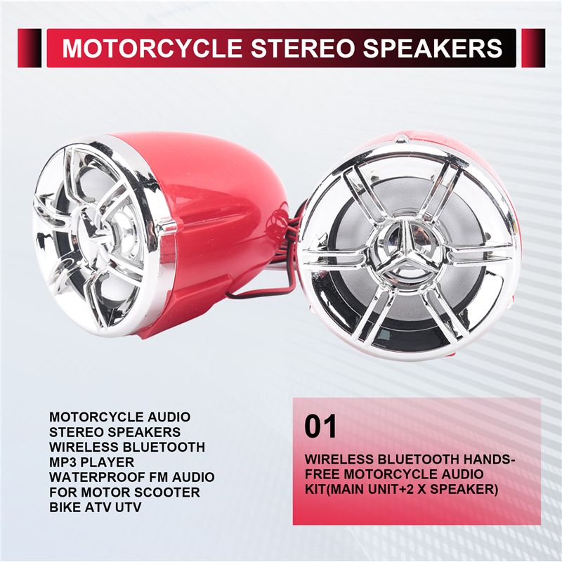 Motorcycle Audio Stereo Speake - Bluetooth Speaker Waterproof recensione e prezzo